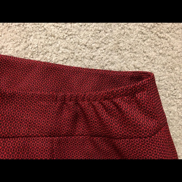 Le Suit Separates Skirt Sz 22W Elegance Classic Red Pencil Straight - Picture 6 of 11